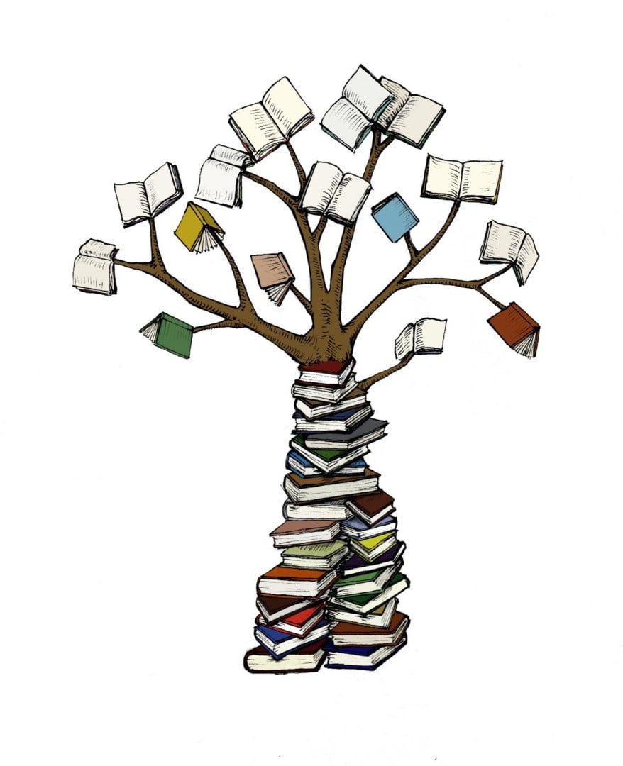 Lecture sous les pommiers