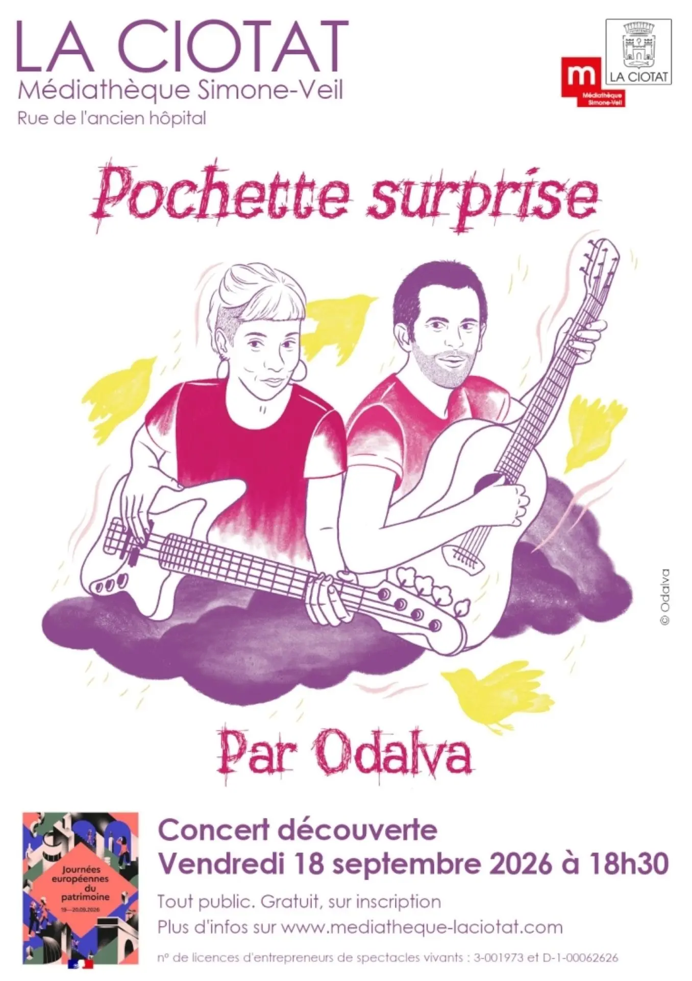 Journées Européennes du Patrimoine : Concert découverte du duo Pochette Surprise