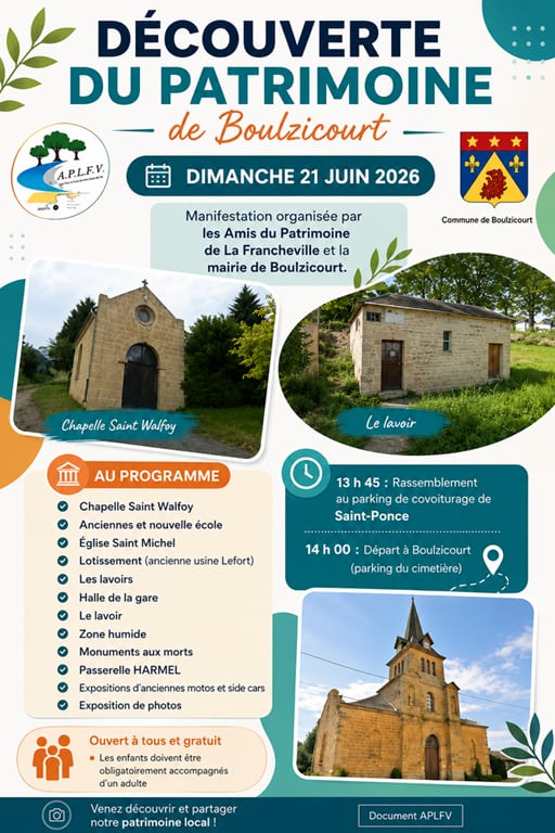 Découverte du patrimoine de Boulzicourt