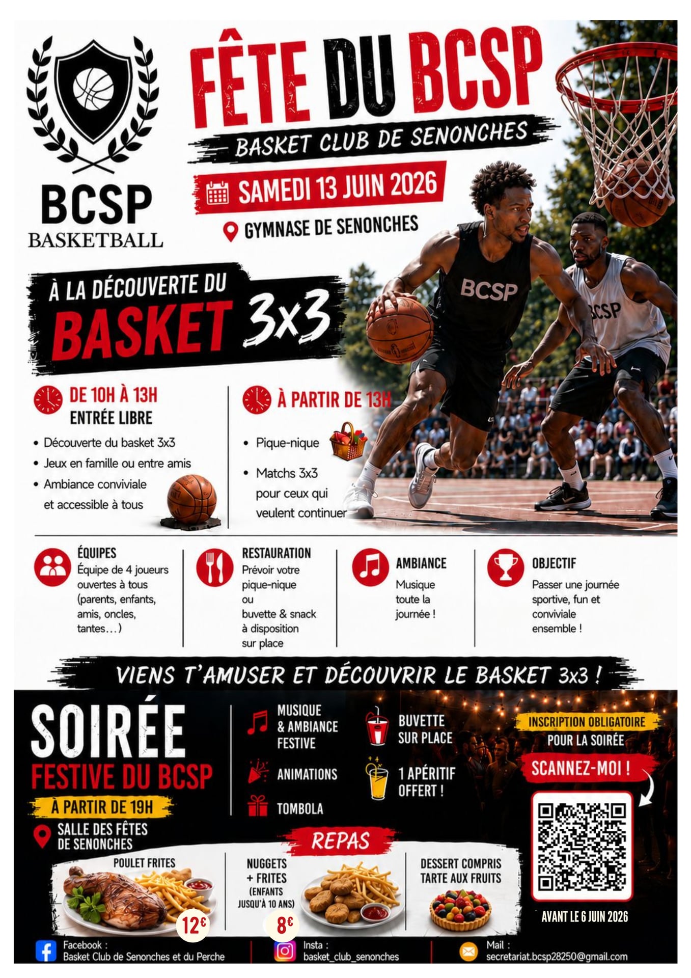 Journée Basket en 3x3 / Soirée du club