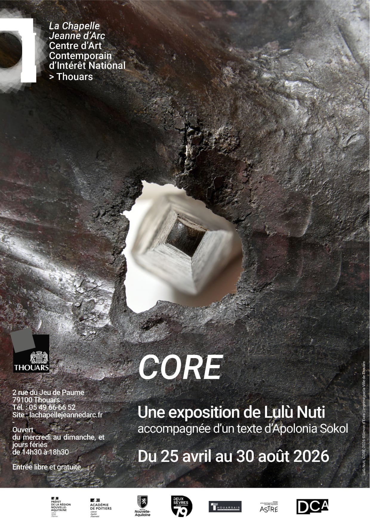 CORE Une exposition de Lulù Nuti accompagnée d'un texte d'Apolonia Sokol