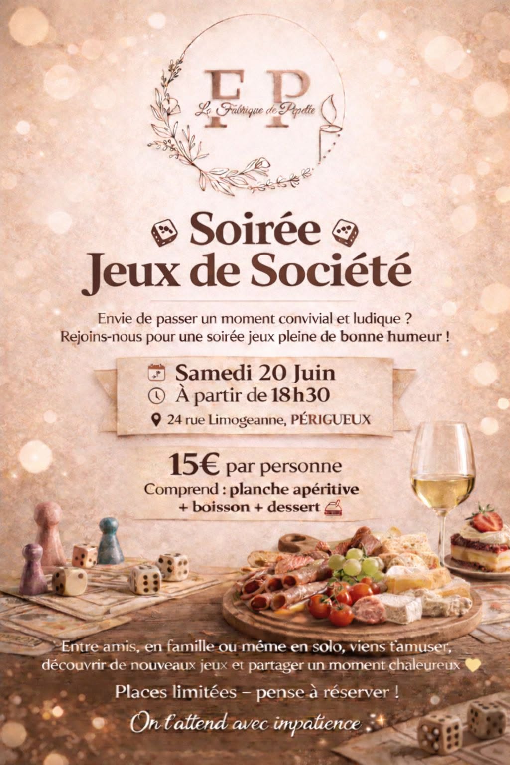 Soirée jeux de société - La fabrique de Pepette