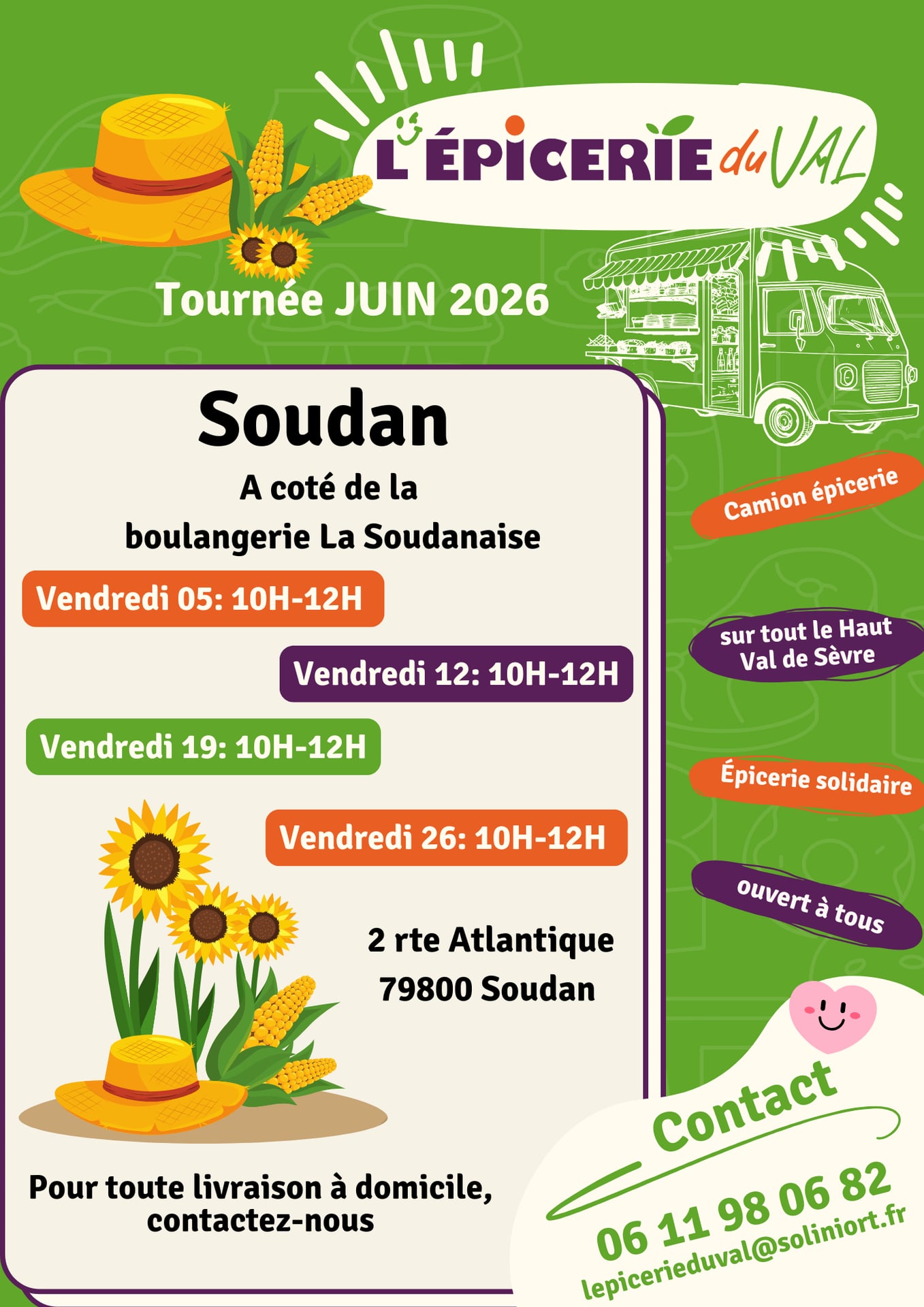 Tournée de l'Epicerie du Val à Soudan