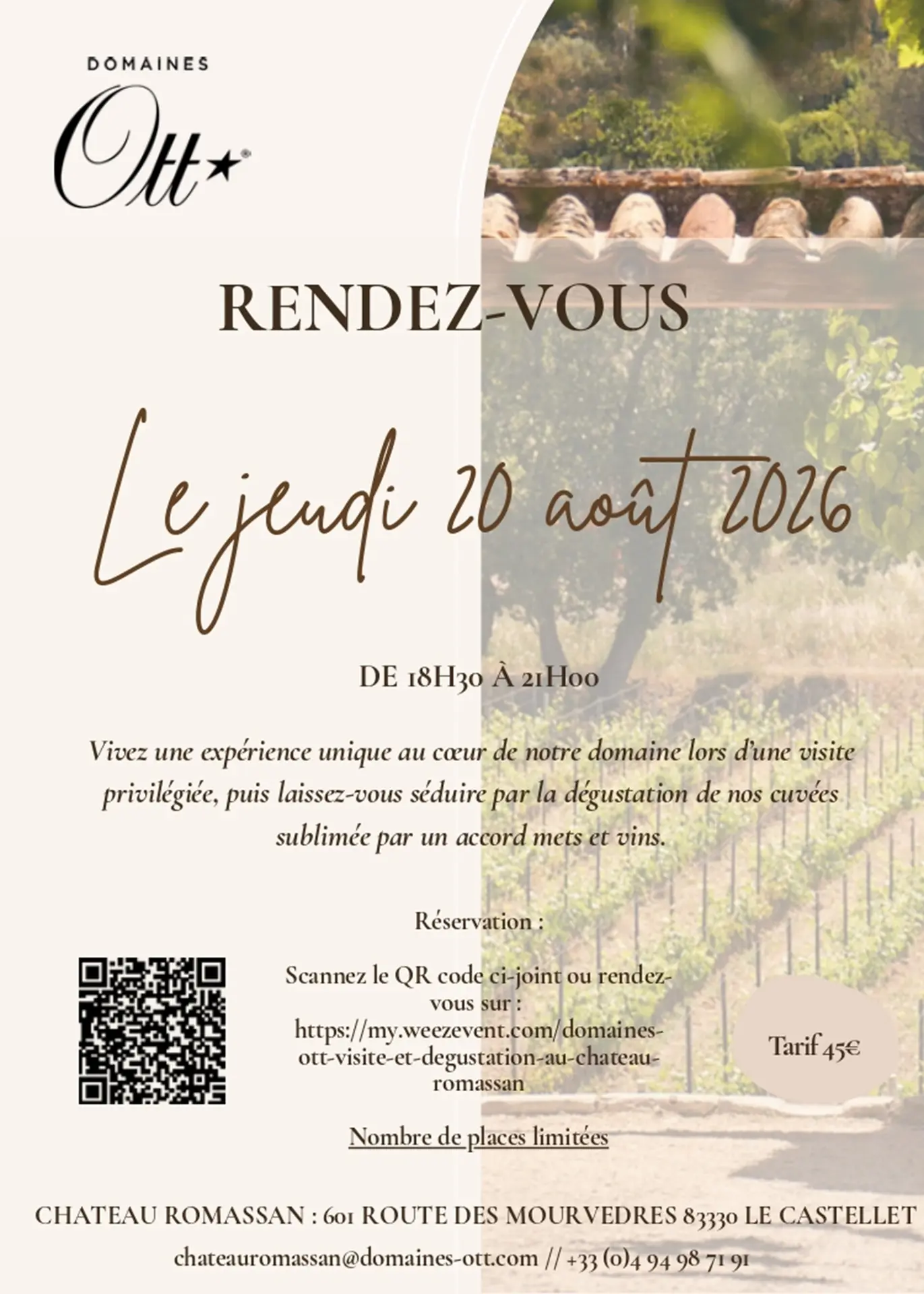 Rendez-Vous au Domaine Ott