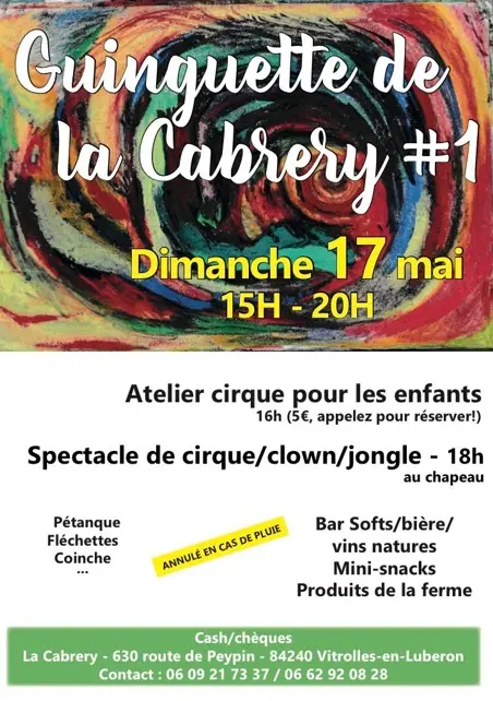 Guinguette de La Cabrery à Vitrolles en Luberon