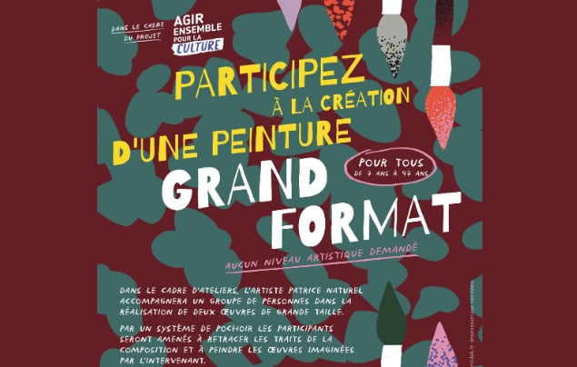 Participez à la création d'une peinture grand format