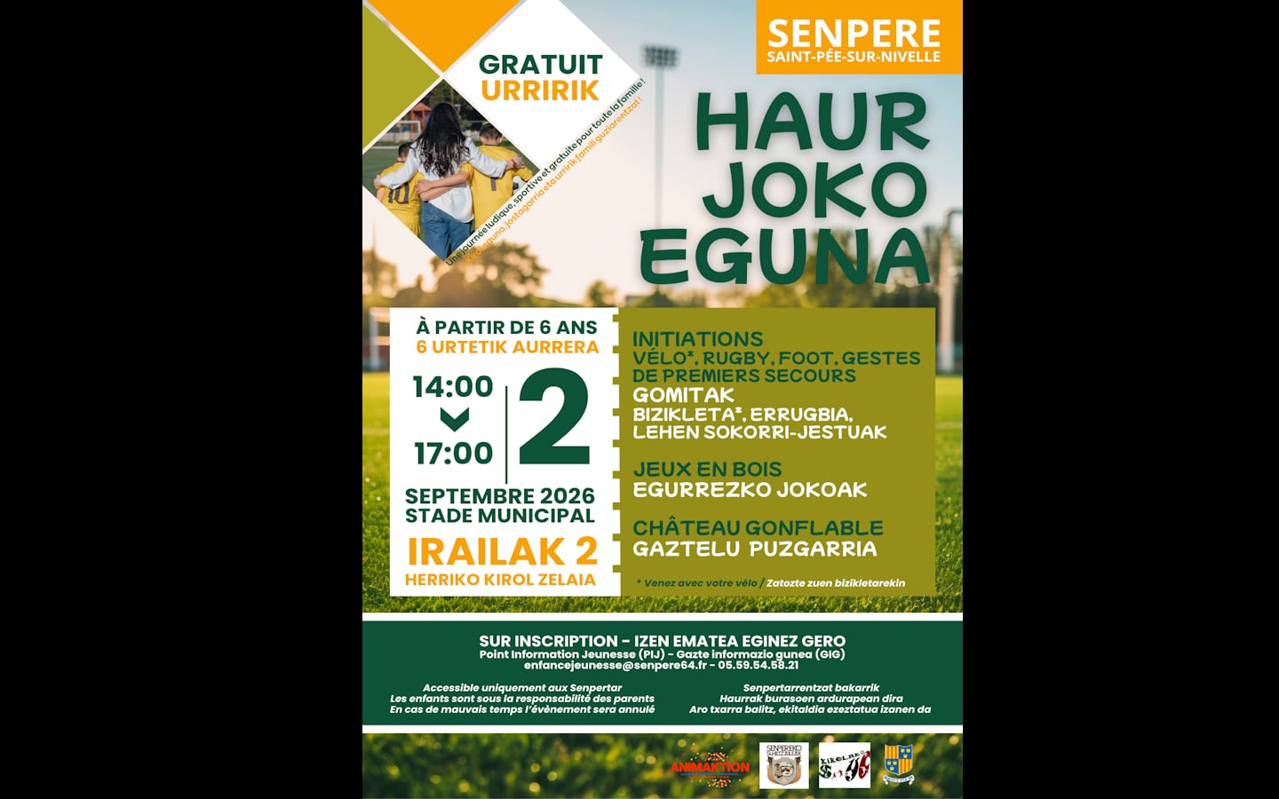 Haur Joko Eguna - Initiation sportive SPUC