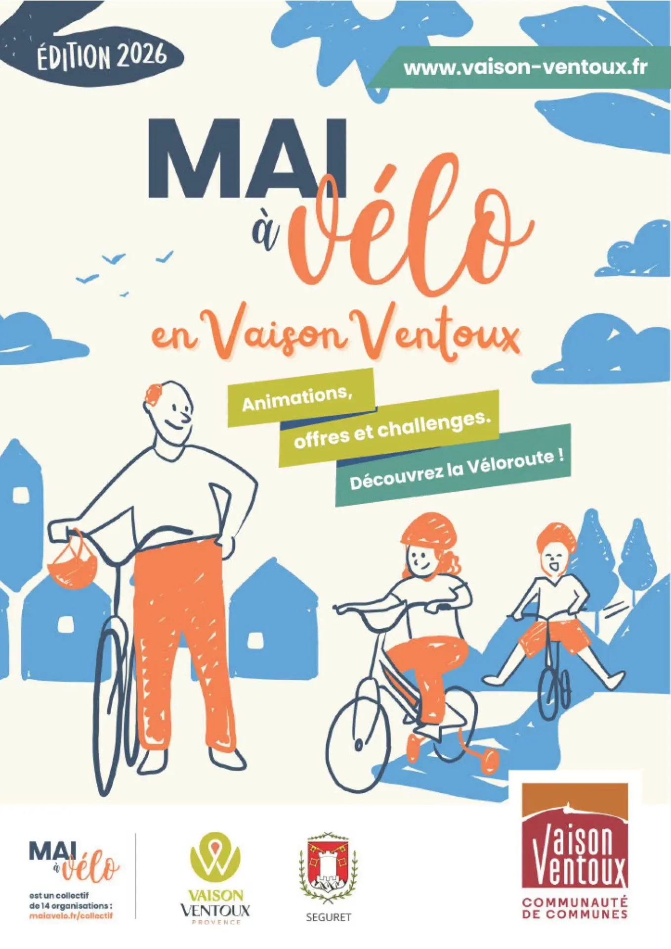 Clôture de "Mai à vélo" - Matinée festive et découverte de la Véloroute de l'Ouvèze