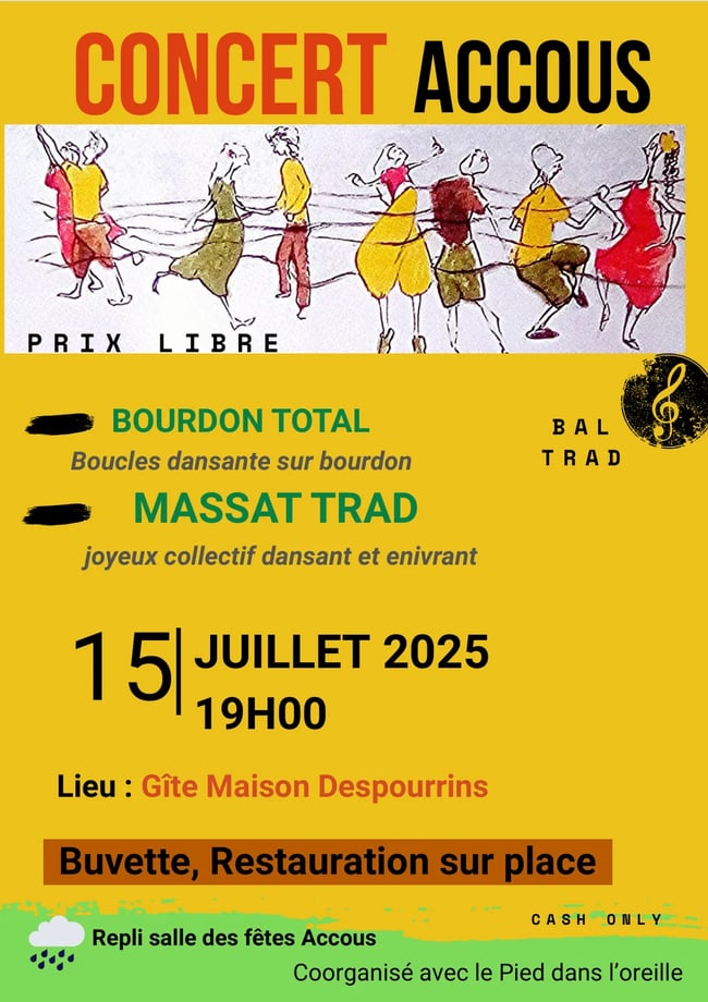 Concerts - "Bourdon total" et "Massat trad"