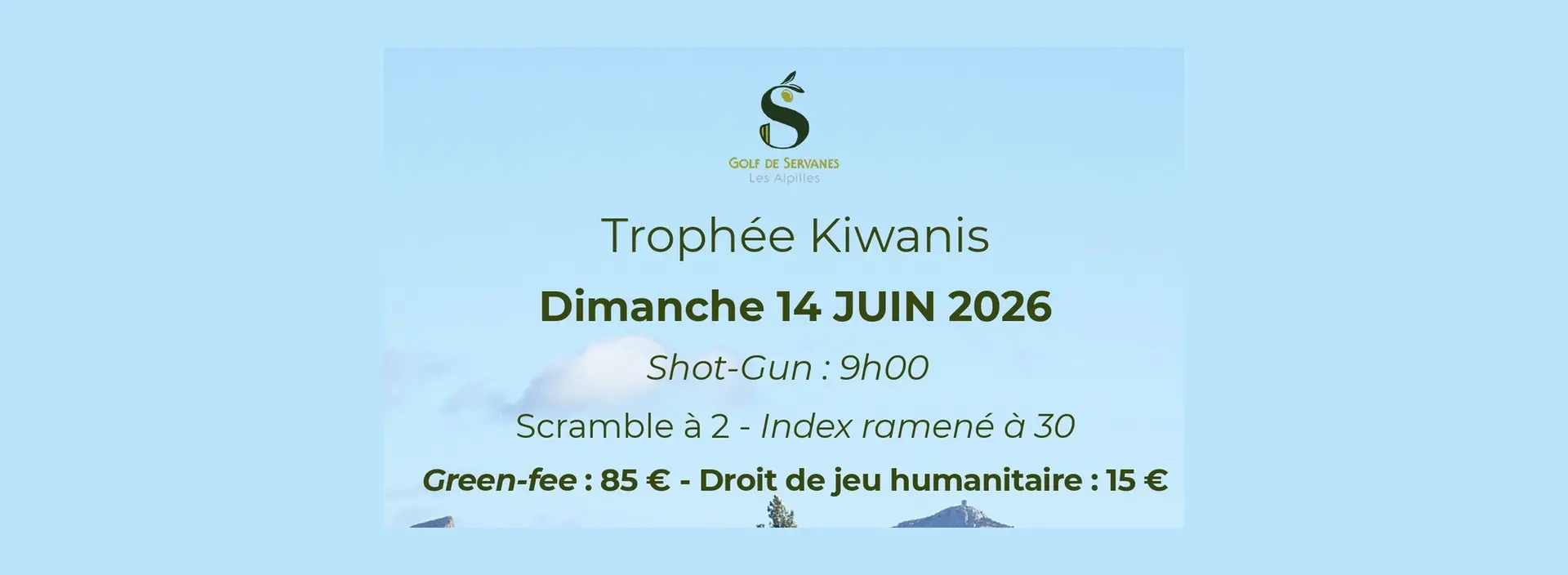 Compétition de golf "Trophée Kiwanis"