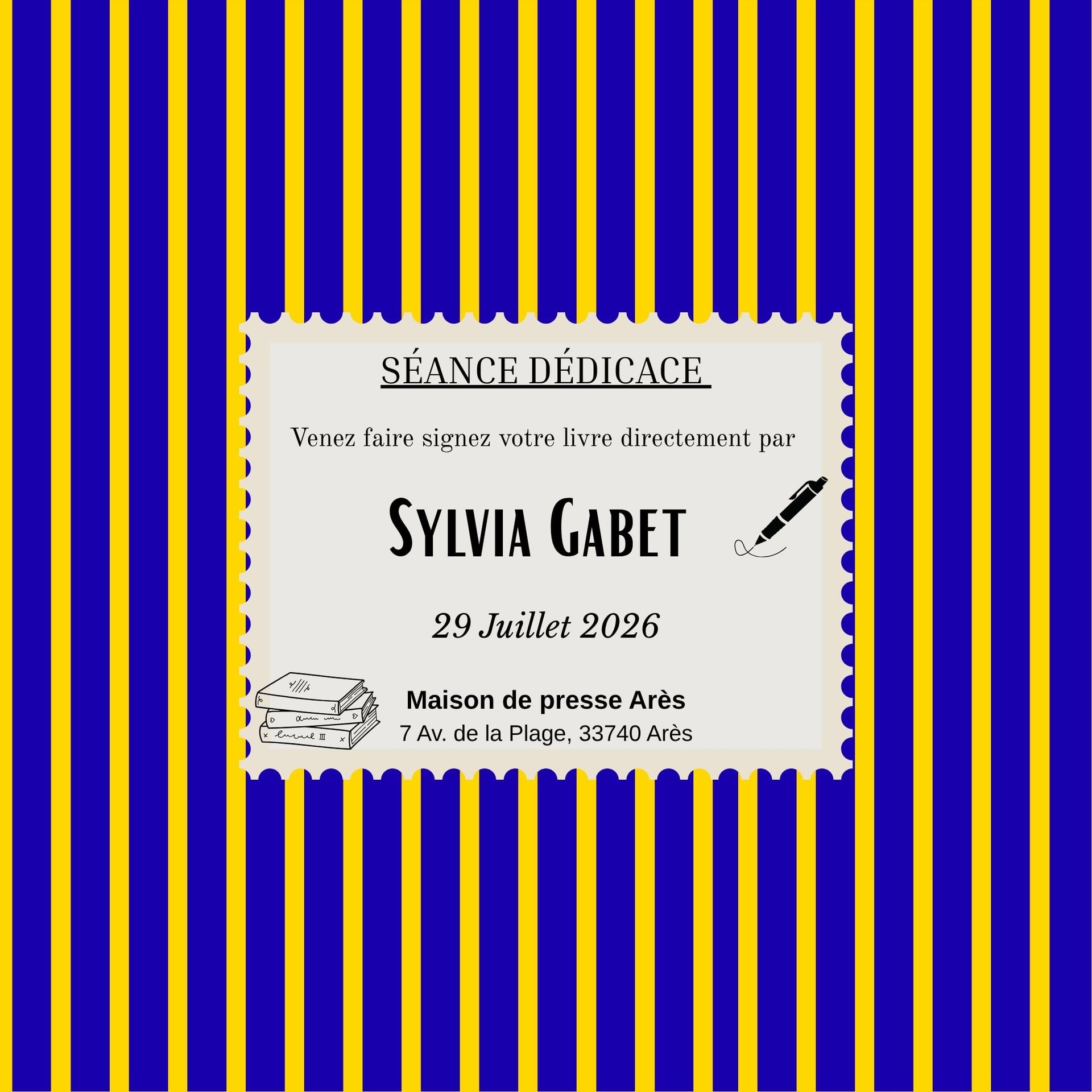 Séance signature par Sylvia Gabet
