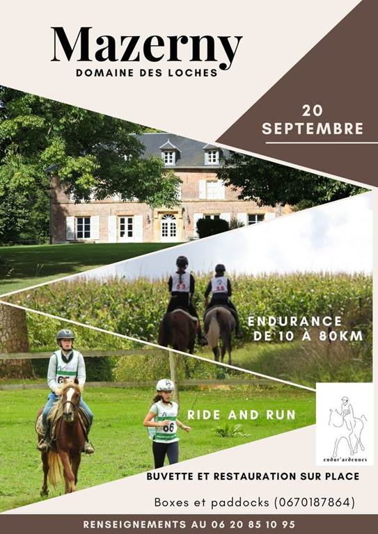 Compétition équestre pleine nature