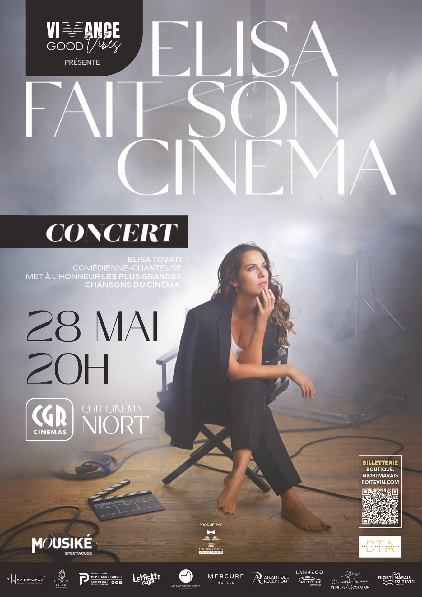 Concert Elisa Tovati au Méga CGR de Niort