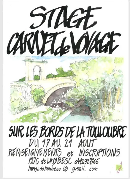 Stage Carnet de voyage "Sur les bords de la Touloubre"