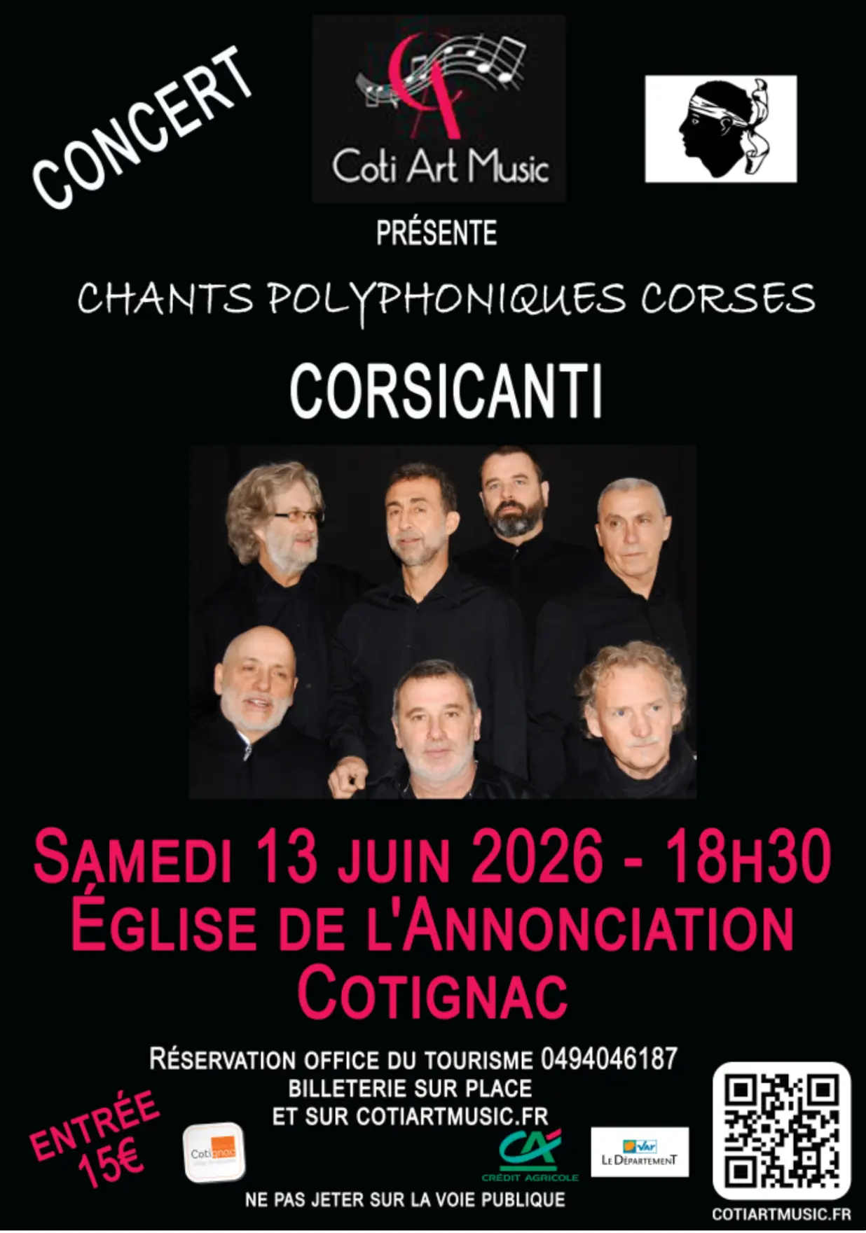 Concert : Corsi  Canti - Chants polyphoniques Corses