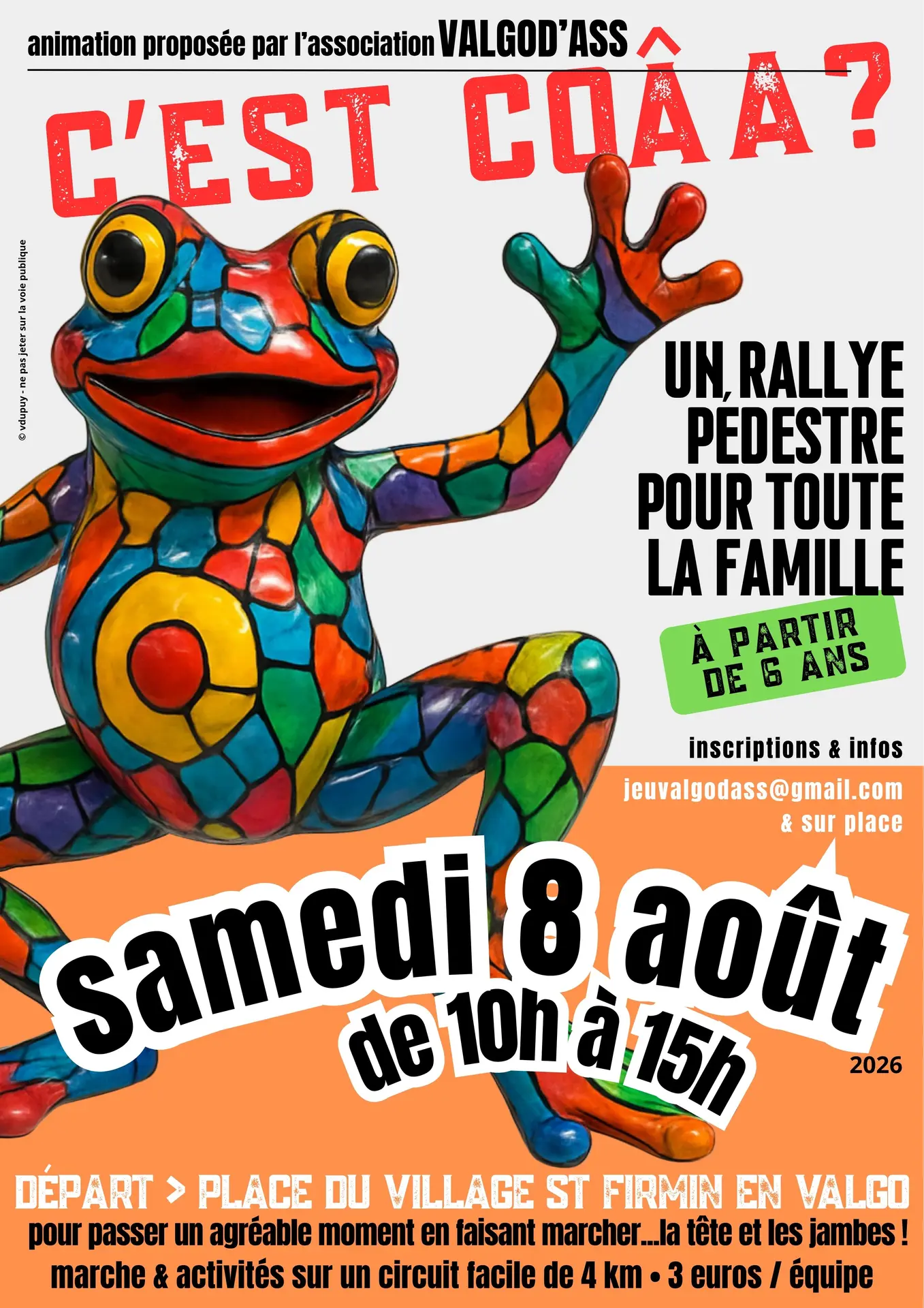 Rallye pédestre c'est Coaa ?