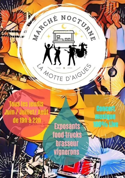 Marché nocturne à la Motte d'Aigues