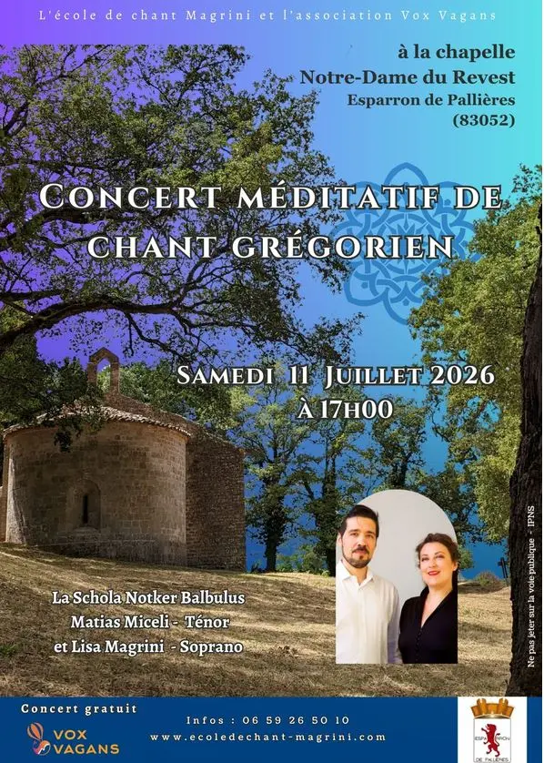 Concert : Chants grégorien - Ecole de chant Magrini et association Vox Vagans