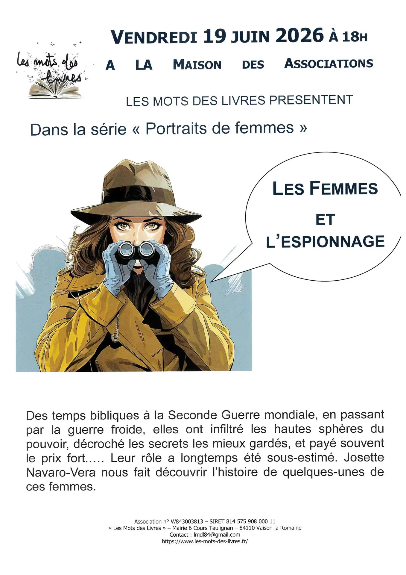 "Les femmes et l'espionnage" - Les mots des livres