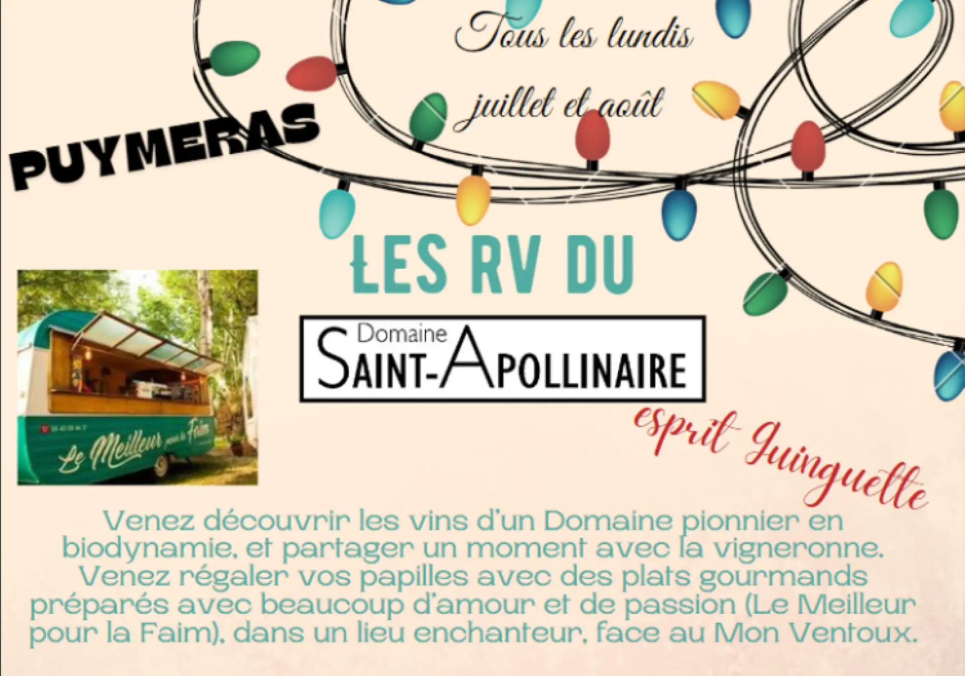 Les rendez-vous Vin du Domaine St Apollinaire