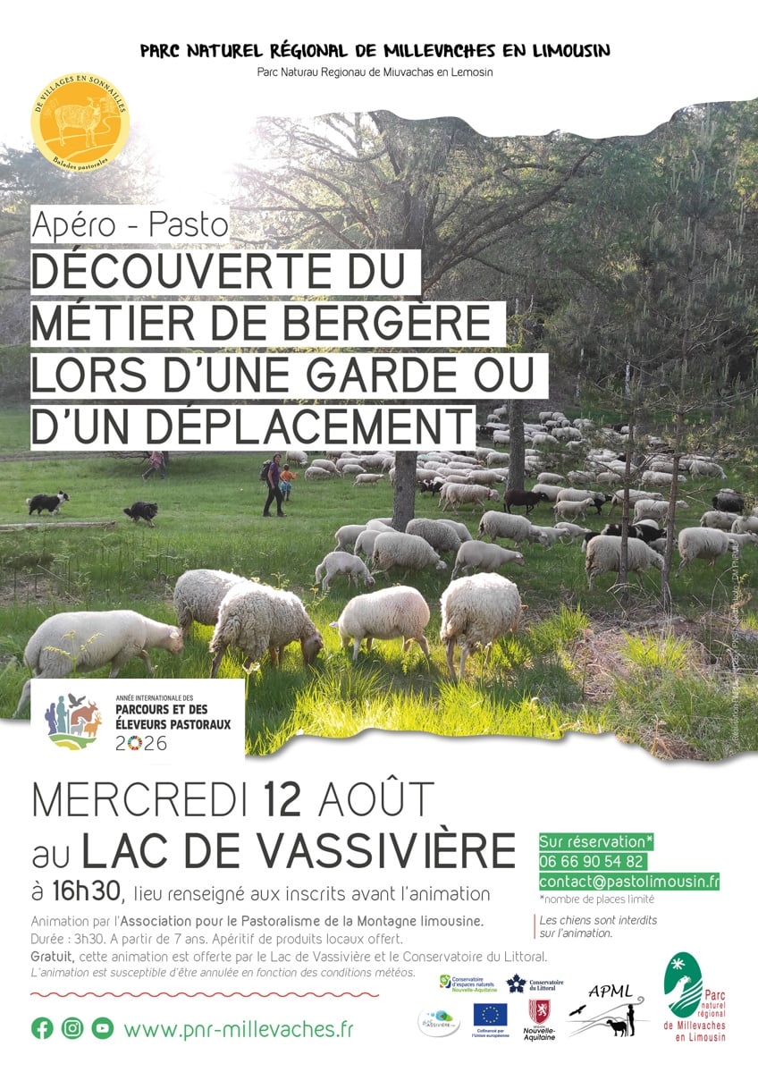 Apéro-pasto à Vassivière : Découverte du métier de bergère