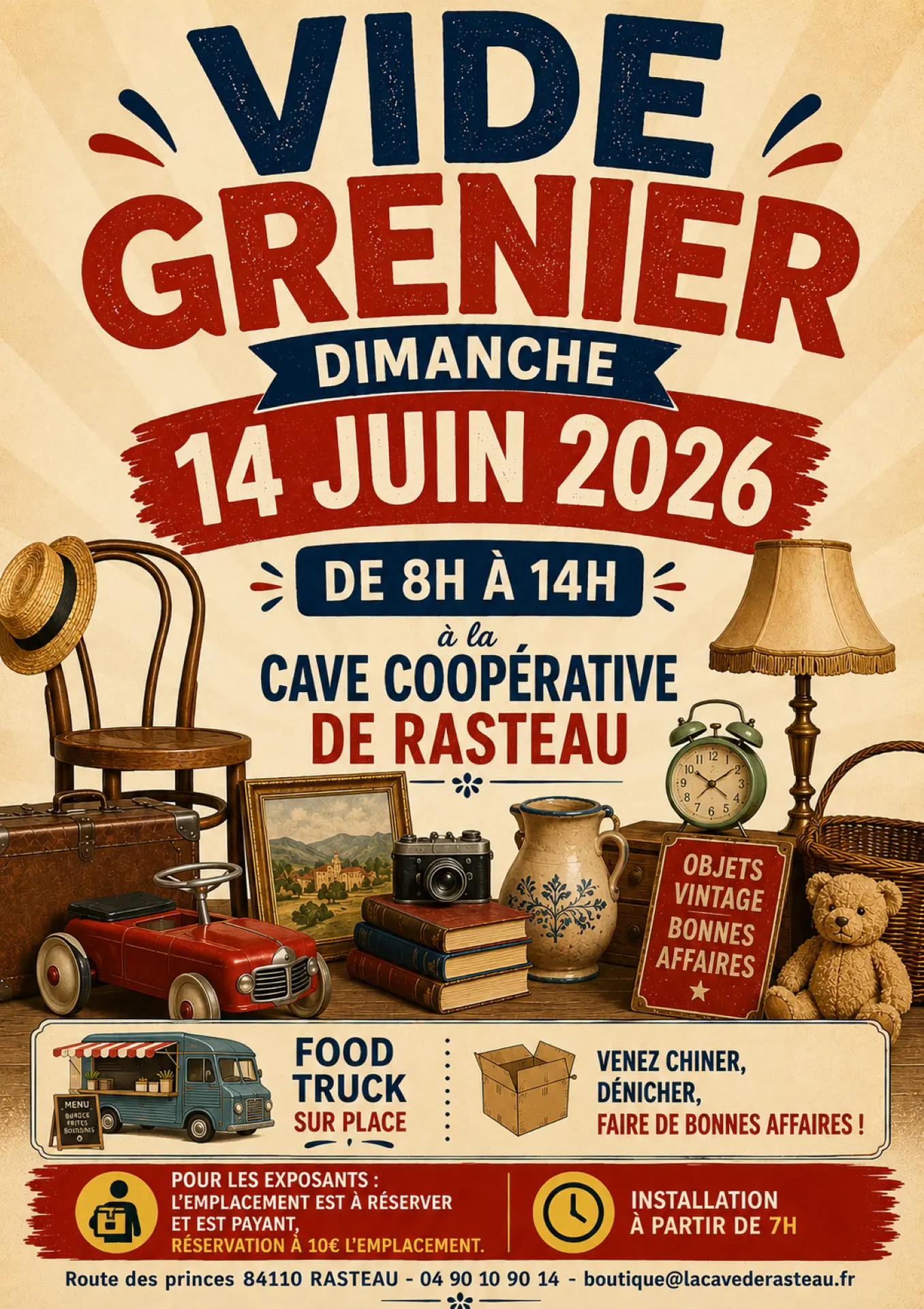 Vide grenier - Cave de Rasteau