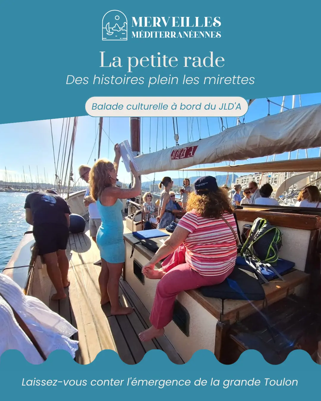 Balade culturelle à bord du JLD'A "Des histoires plein les mirettes !"