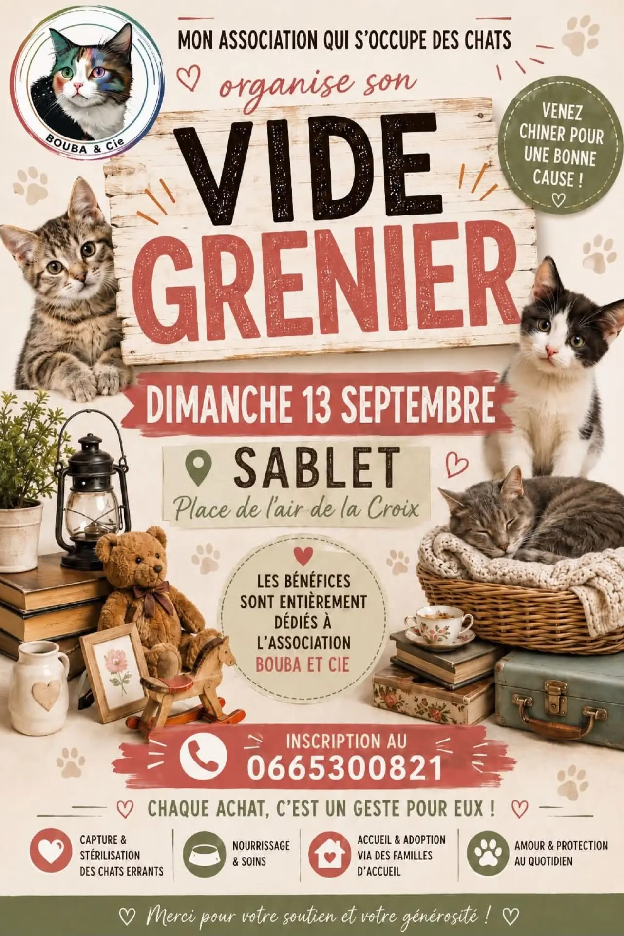 Vide-grenier à Sablet