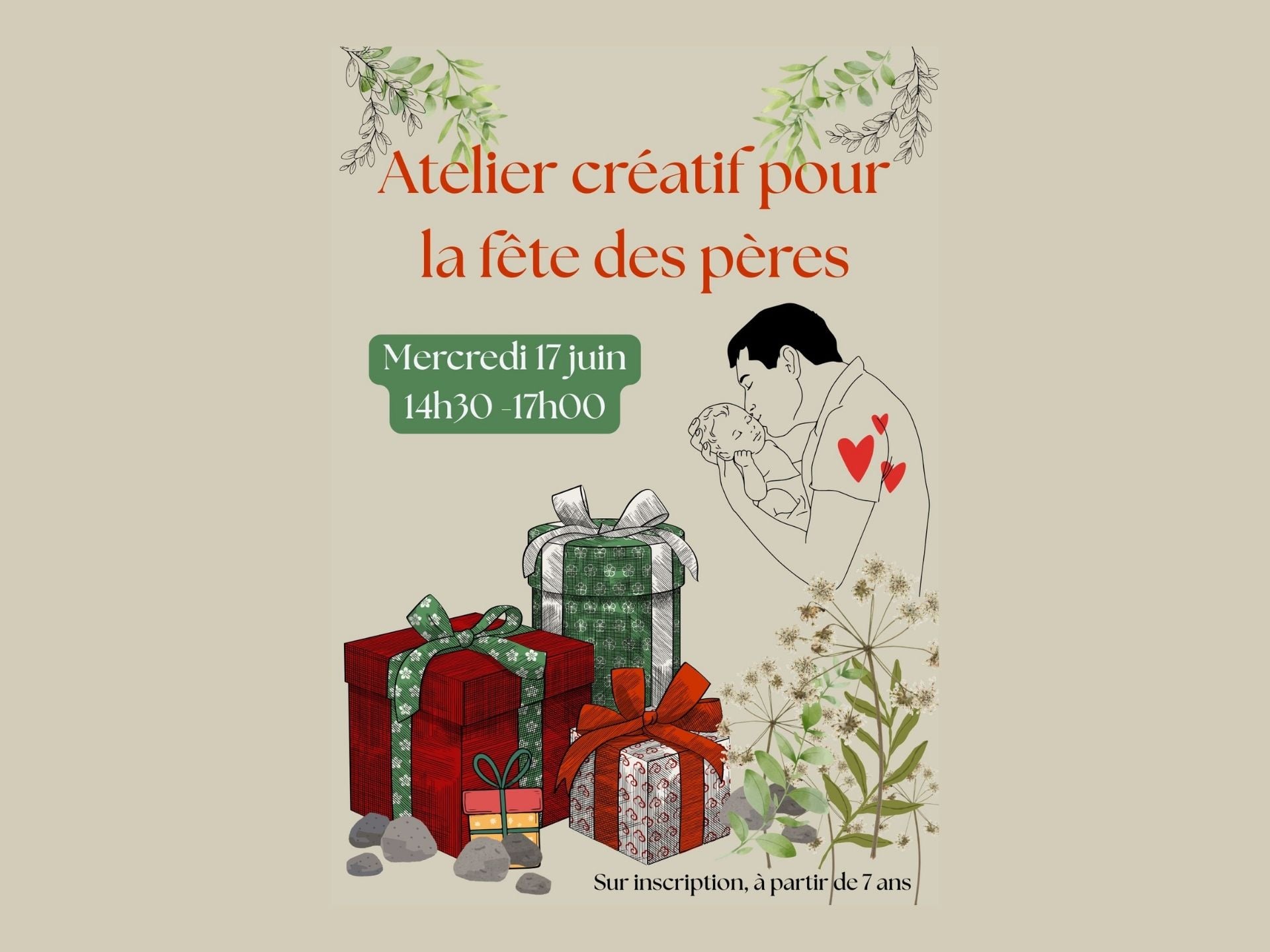 Atelier créatif pour la fête des pères