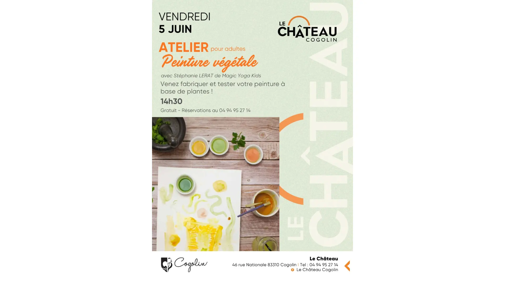 Atelier peinture végétale