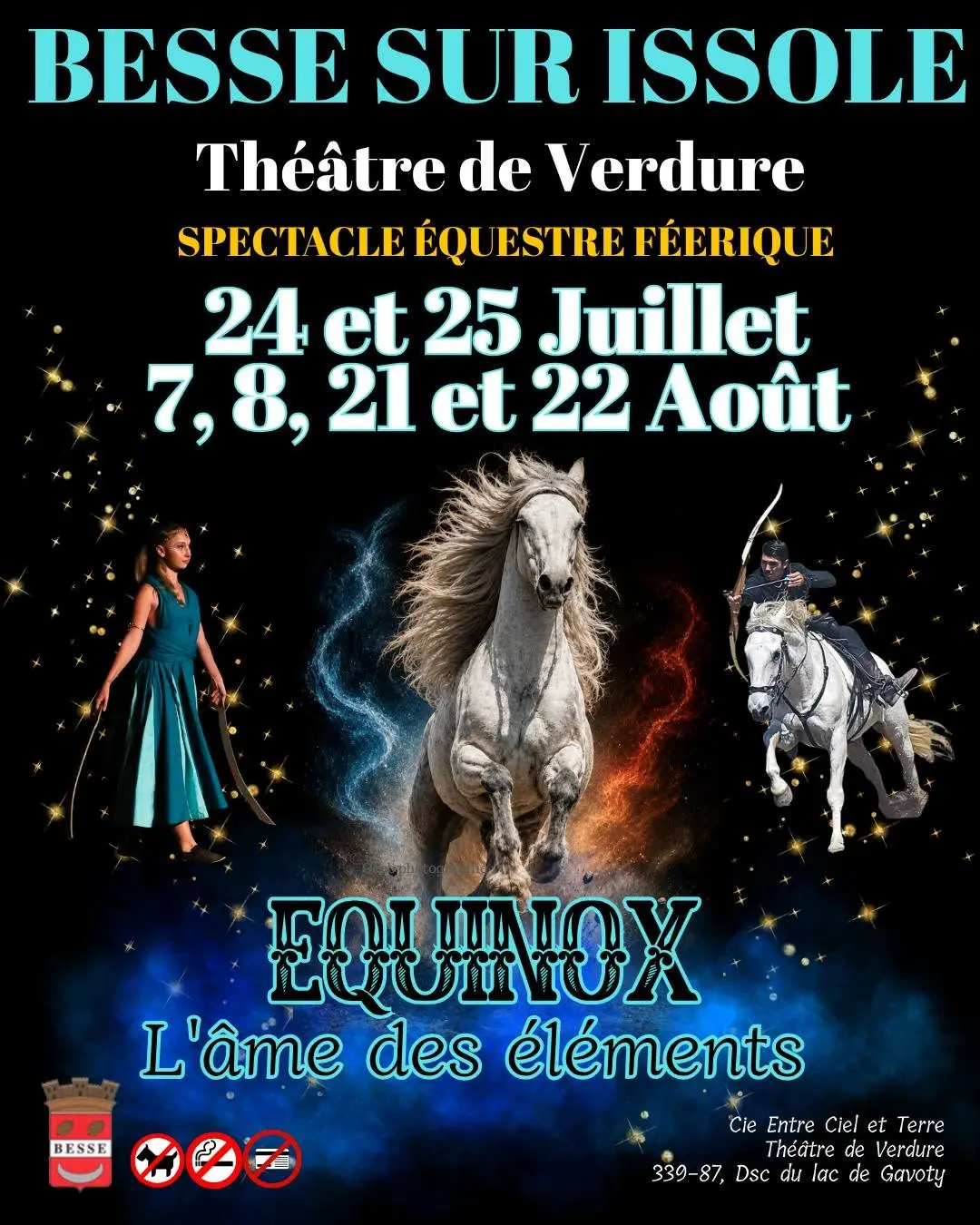Spectacle équestre féerique au Théâtre de Verdure