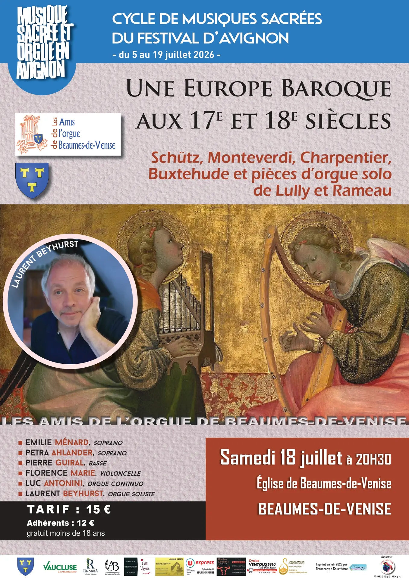 Musiques Sacrées : Une Europe baroque aux 17ème et 18ème siècles