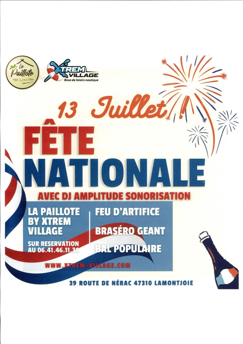 Fête Nationale au camping Xtrem