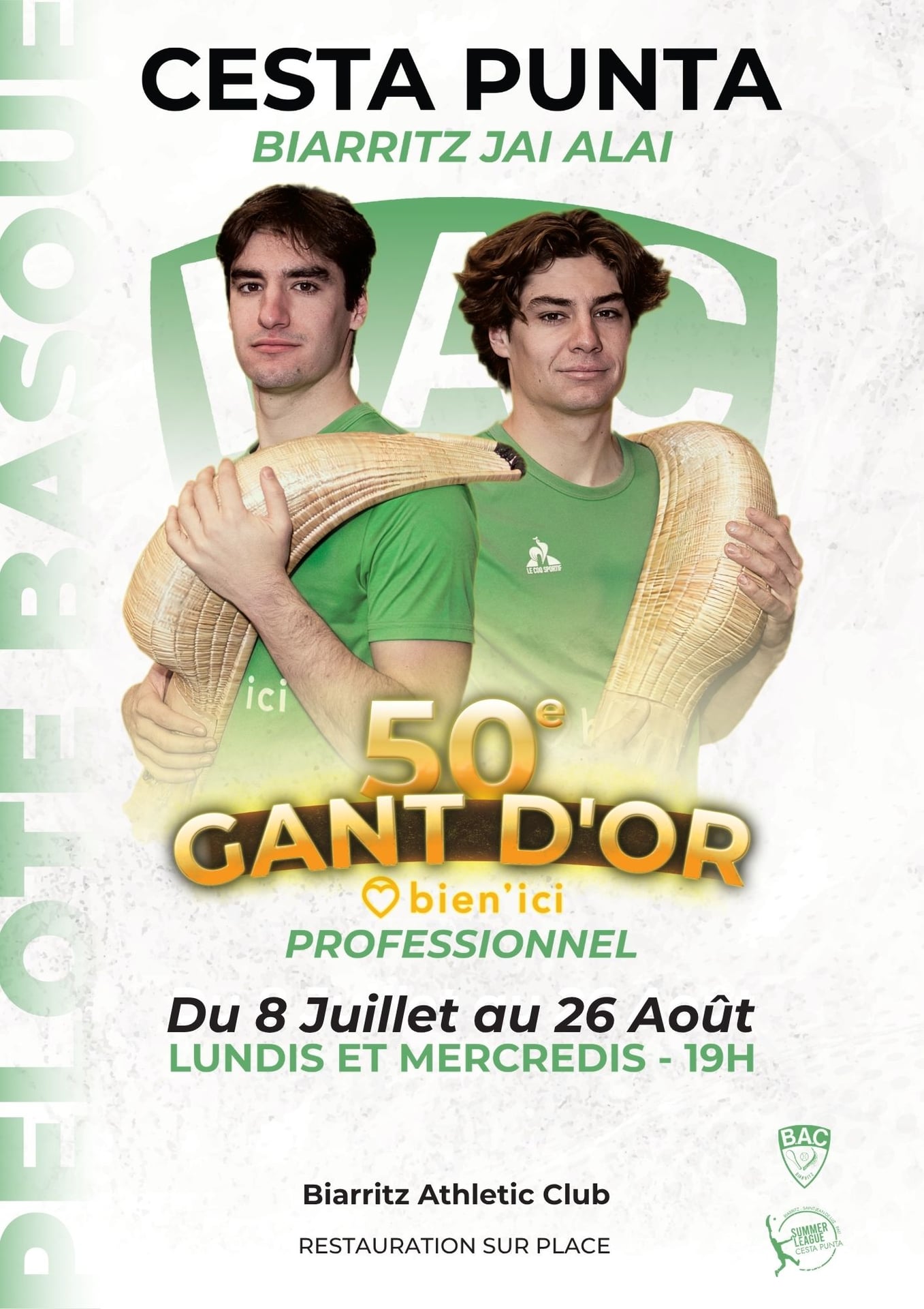 Pelote basque - Cesta Punta Gant d'Or - Slam Bien Ici - Demi-Finale