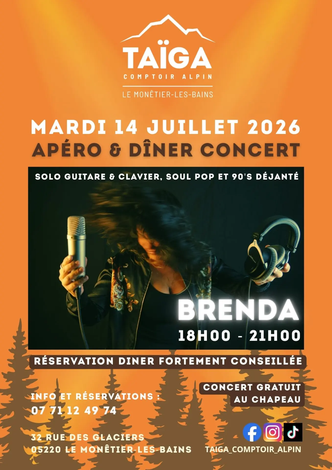 Concert de Mélanie Demaria au Taïga