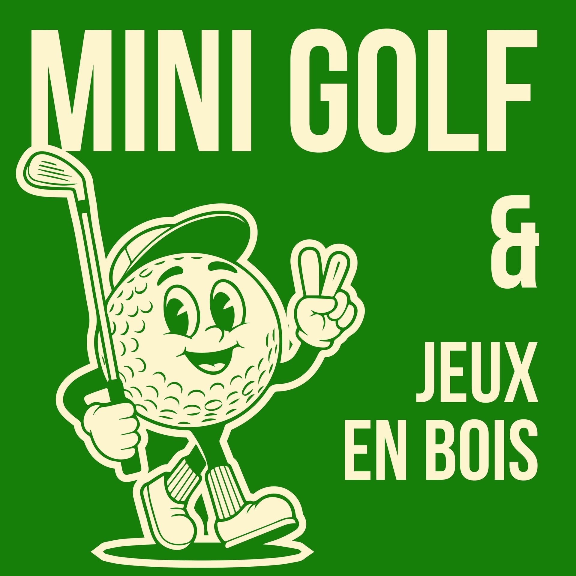 Mini golf & jeux en bois