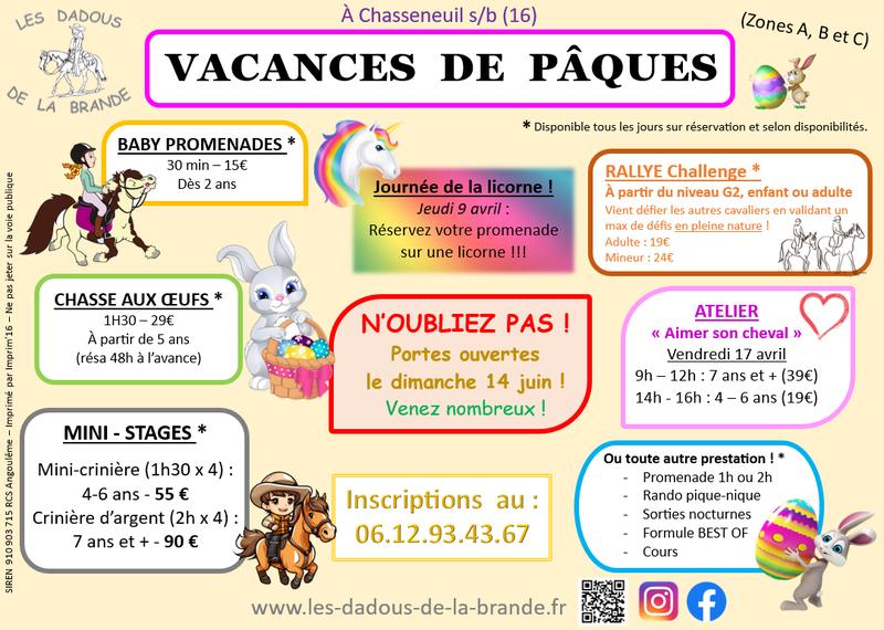 Vacances à cheval/poney !