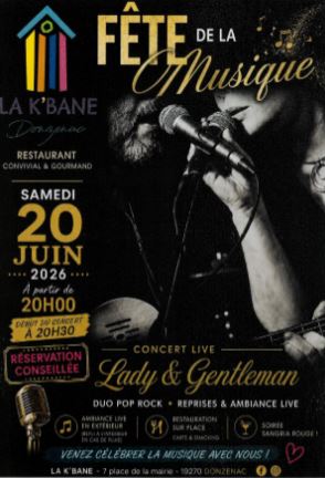 Fête de la musique au restaurant La K'Bane