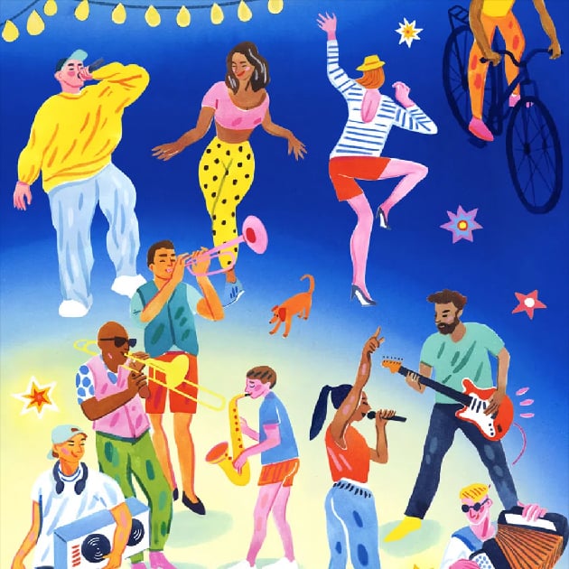 Fête de la musique à Brive (Palais de Justice)