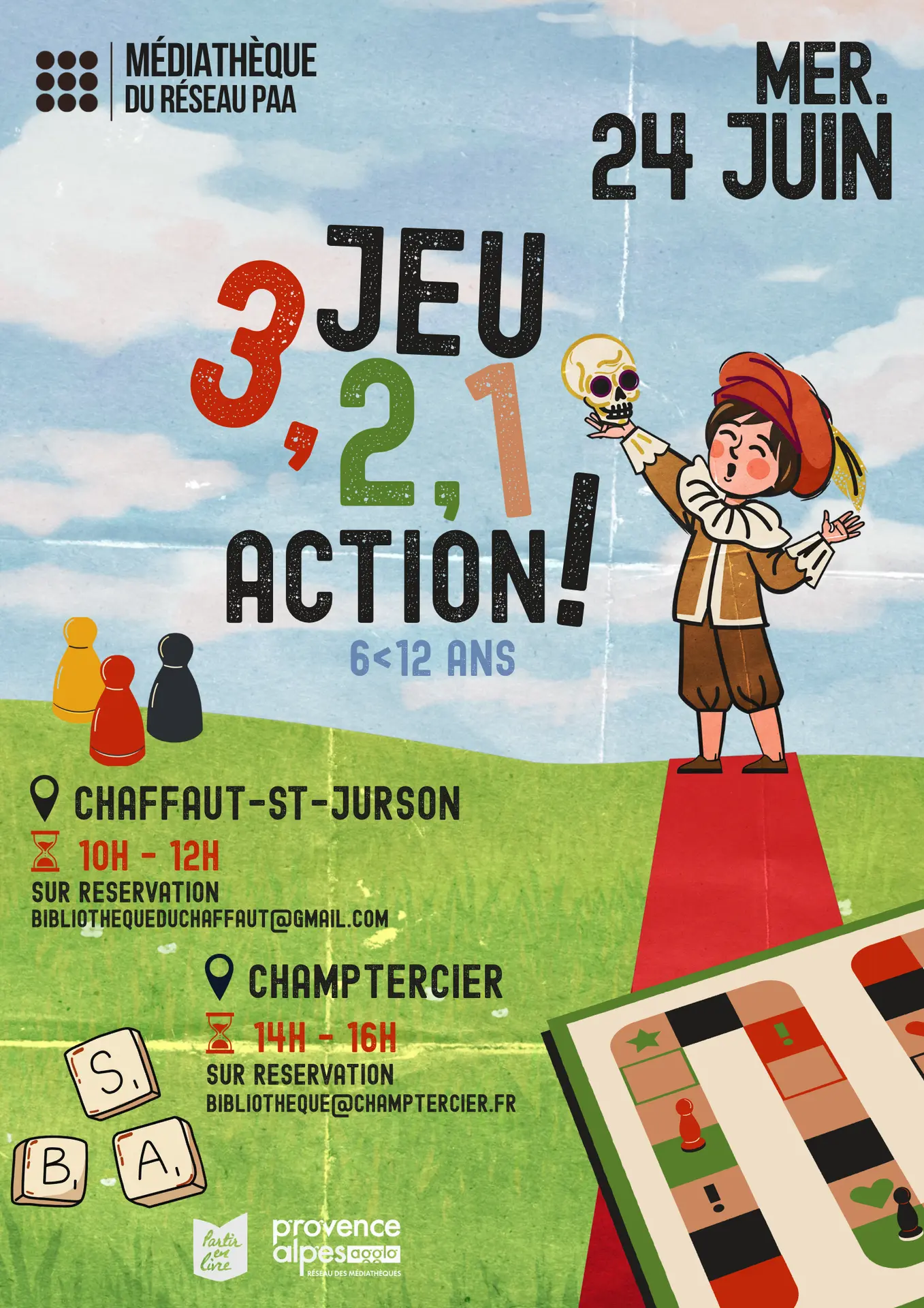 Jeu - 3, 2, 1, Action ! au Chaffaut-Saint-Jurson