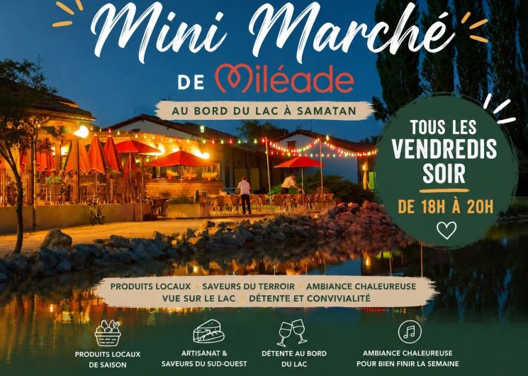 Mini marché au bord du lac