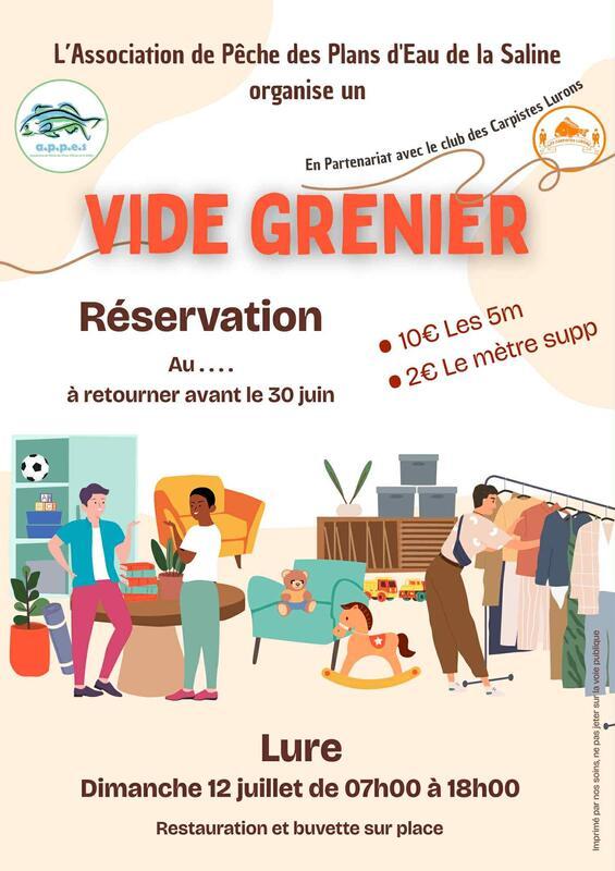 Vide grenier de l'appes et carpiste lurons