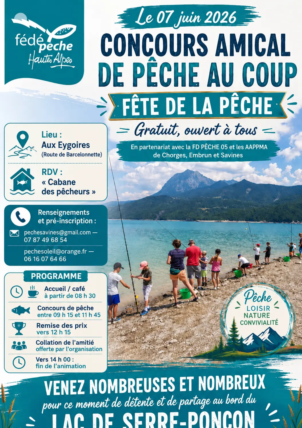 Fete de la pêche Serre ponçon