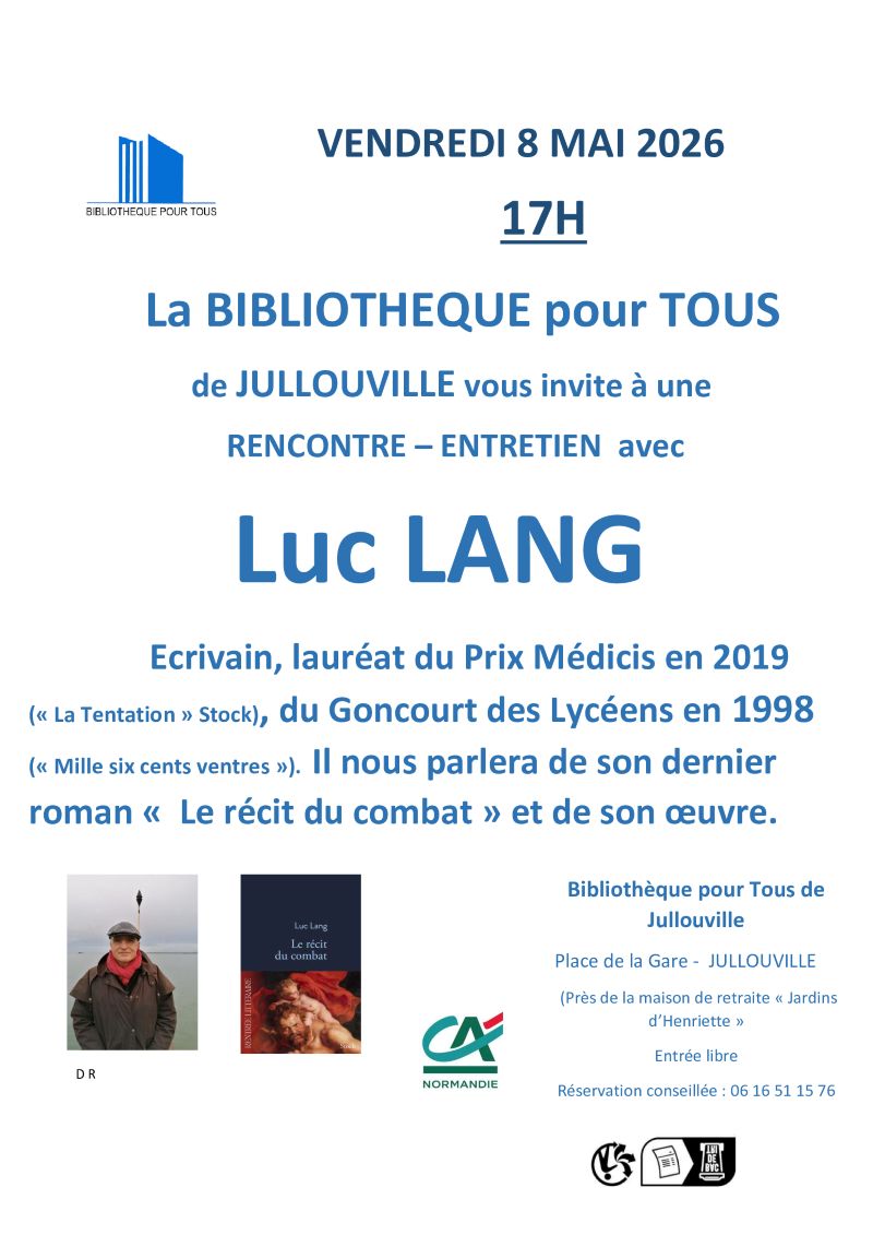 Rencontre et dédicace Luc LANG