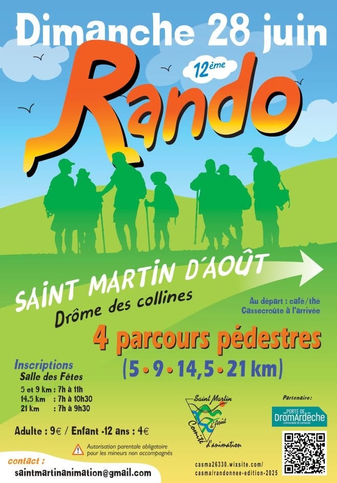 Rando Saint Martin d'Août - 12ème édition