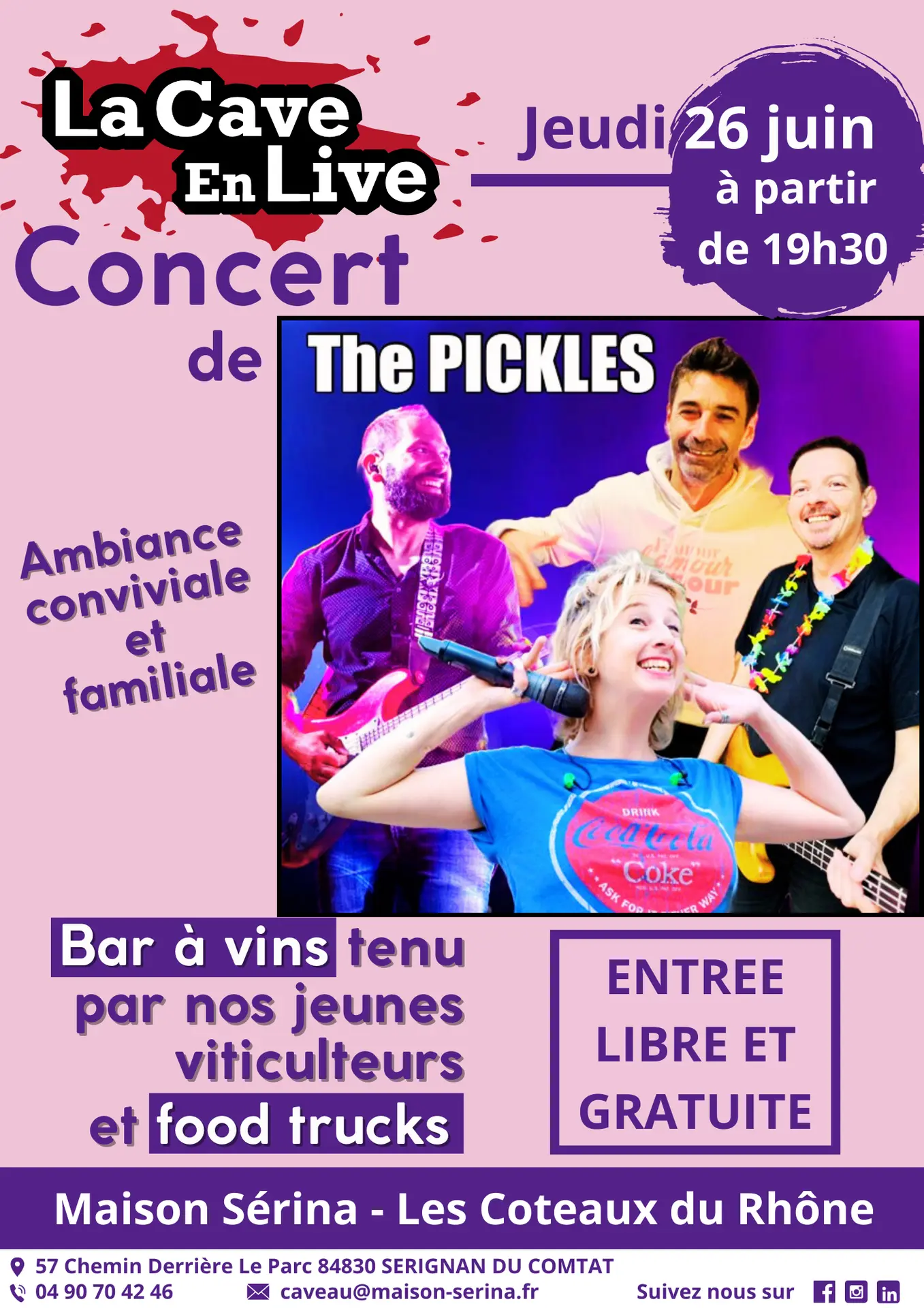 La Cave en Live Concert << The PICKLES >>