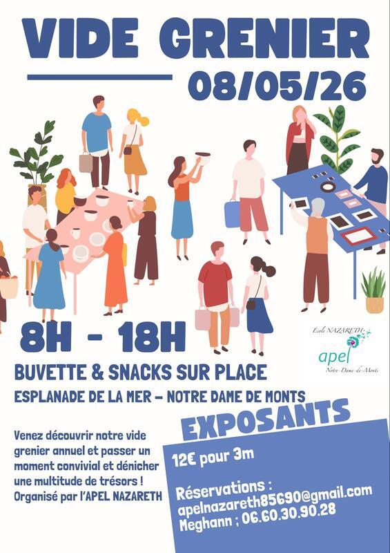 Vide grenier apel école nazareth