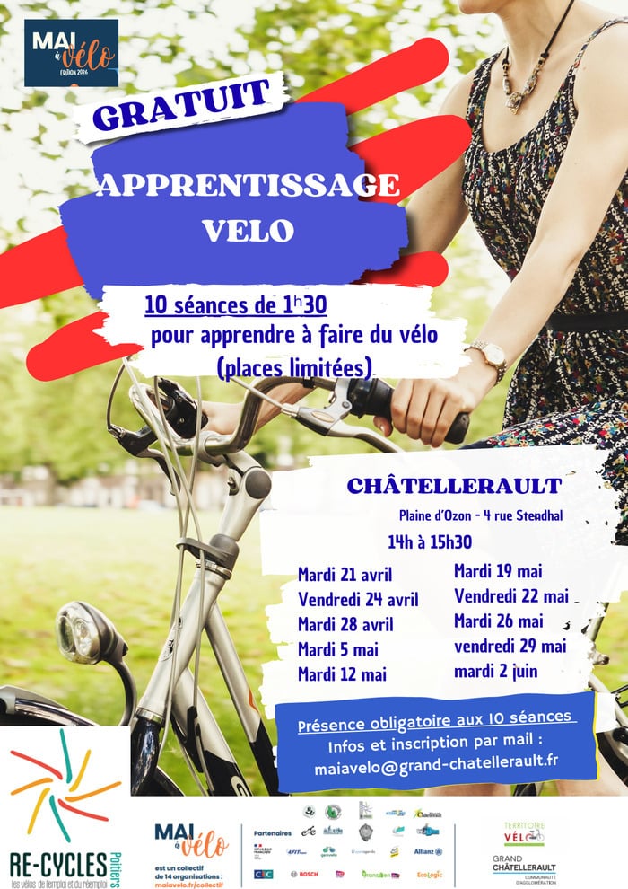 Stage adultes «apprentissage du vélo » - de l’initiation à la balade sur le chemin