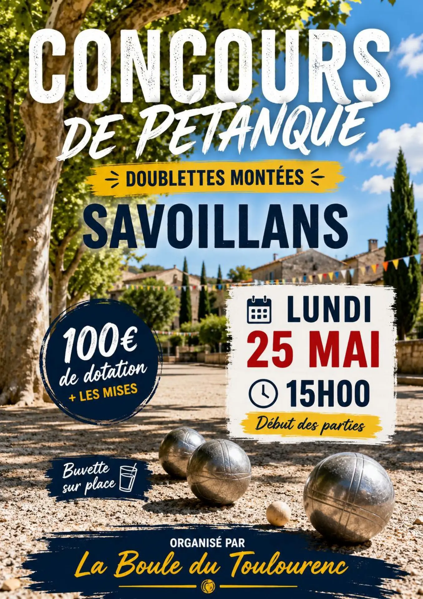 Concours de pétanque