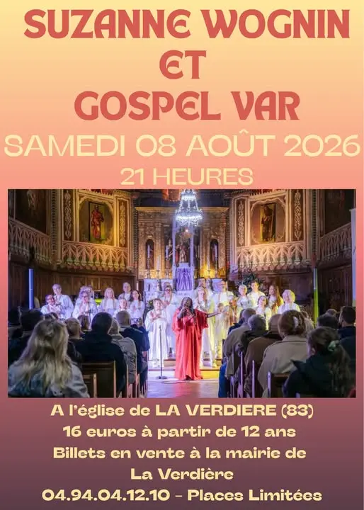 Concert : Suzanne Wognin et Gospel Var - Gospel